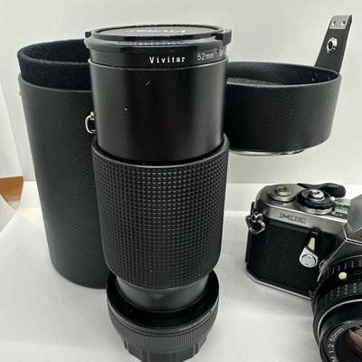 Asahi Pentax ME SLR Film Camera SMC Pentax-A 1.7/50mm W/ Lens & Flash