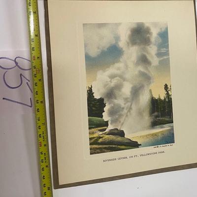 Vintage Yellowstone National Art Pictures