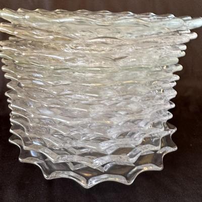 Fostoria American Glass - Lot of 12 plates 7in