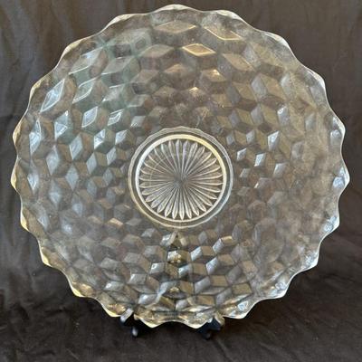 Fostoria American Glass - 13.5in Round Platter
