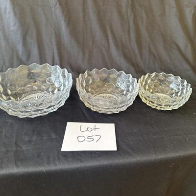 Fostoria American Glass - Graduated bowls