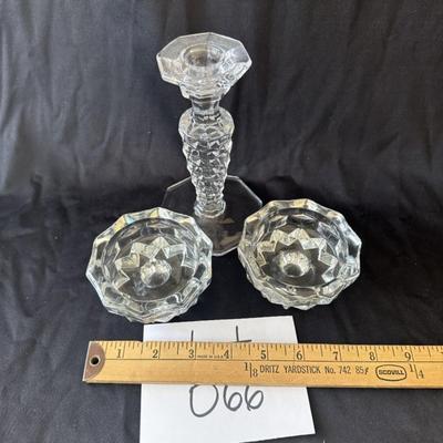 Fostoria American Glass - Candle Stick and Holders