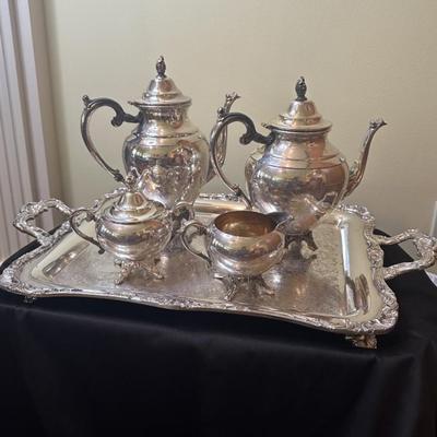 WM Rogers Silver Plated Tea Set