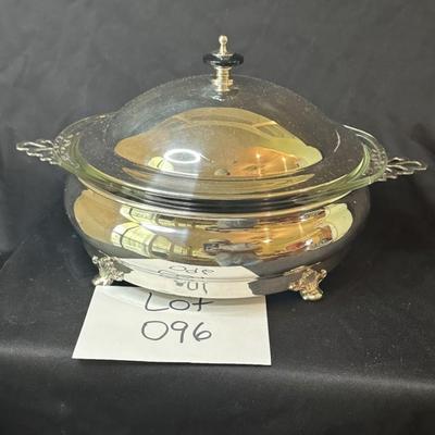 Crescent Silver Plated  Covered Vegetable Dish