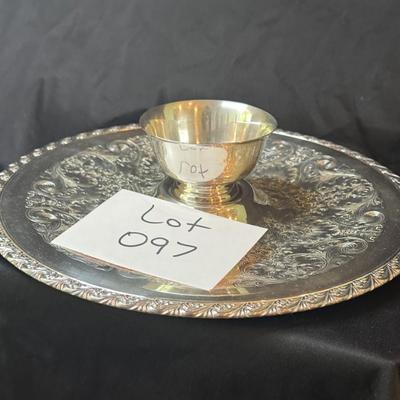 WM Rogers Silver Plated Serving Platter