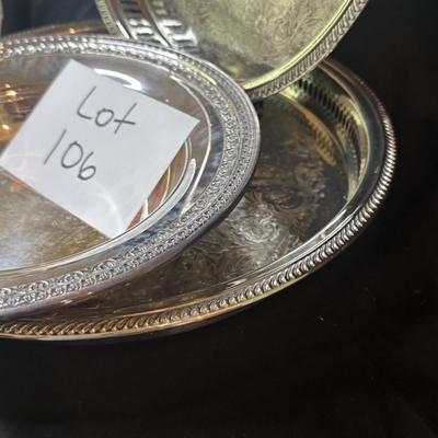 Mixed Lot of Silver Plated Platters
