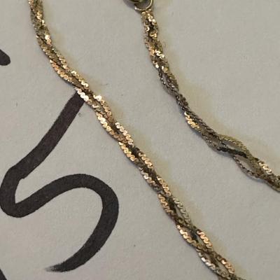 10K Yellow Gold Anklet 1.8 grams and Antique Hair Locket