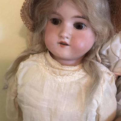 Lot of Antique and Modern Dolls - Some Bisque