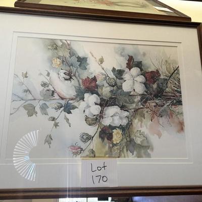 Sallie B. Cobb Floral Print Signed and Numbered