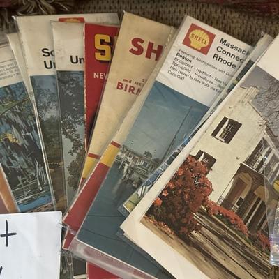 Vintage Shell Oil State Maps and Misc Collectibles