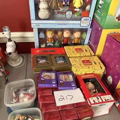 Large Lot of Peanuts Collectibles