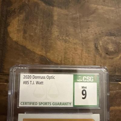 2020 Donruss optic T J Watt