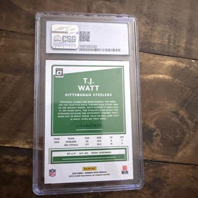 2020 Donruss optic T J Watt