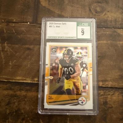 2020 Donruss optic T J Watt