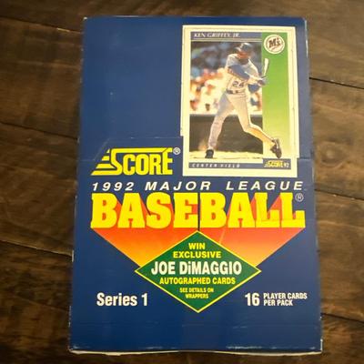 1992 Score MLB Box Series 1