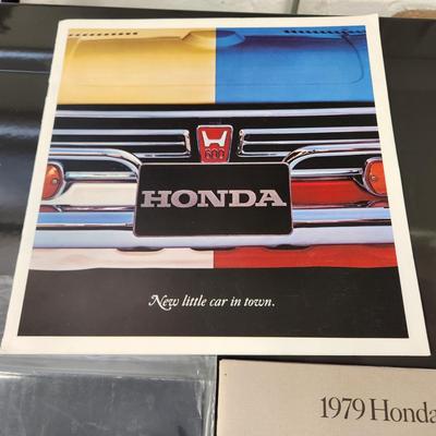 Lot of Vintage Honda Volvo Cars Brochures