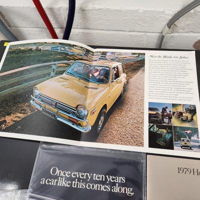 Lot of Vintage Honda Volvo Cars Brochures