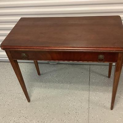 Wooden Card Table with original hardware 31"H 36"W 18"depth