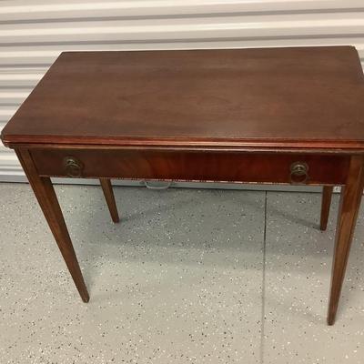 Wooden Card Table with original hardware 31