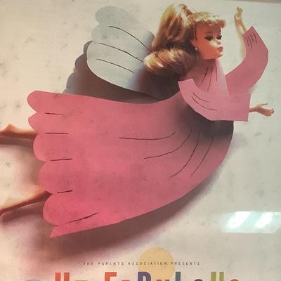 Barbie promoting The Fabulous Fifties in NY, poster with nice frame  17"H  13"W