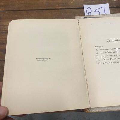 Vintage Etiquette Books