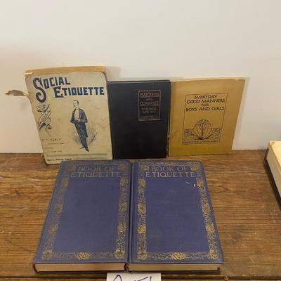 Vintage Etiquette Books