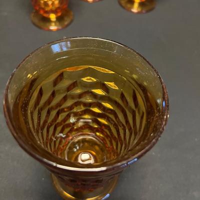 Amber & Pink Colored & Carnival Glass Dishes (M-RG)