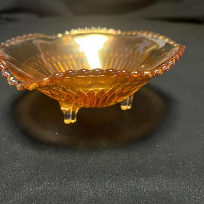 Amber & Pink Colored & Carnival Glass Dishes (M-RG)