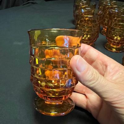 Amber & Pink Colored & Carnival Glass Dishes (M-RG)