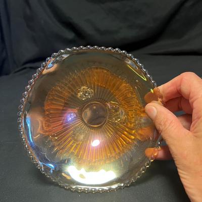 Amber & Pink Colored & Carnival Glass Dishes (M-RG)