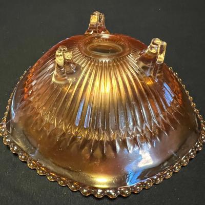 Amber & Pink Colored & Carnival Glass Dishes (M-RG)