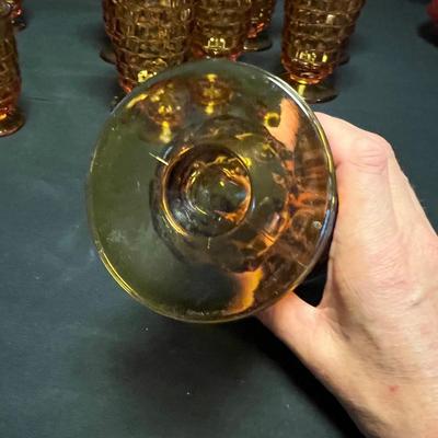 Amber & Pink Colored & Carnival Glass Dishes (M-RG)