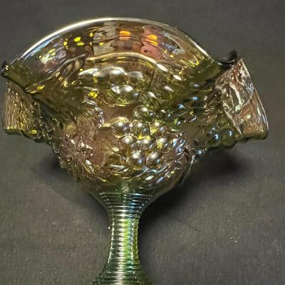 Amber & Pink Colored & Carnival Glass Dishes (M-RG)