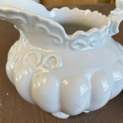 Ironstone Pitcher & Tray