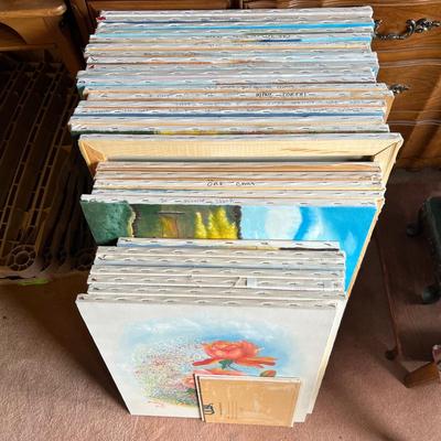 Thirty Wood Framed Canvases (M-RG)