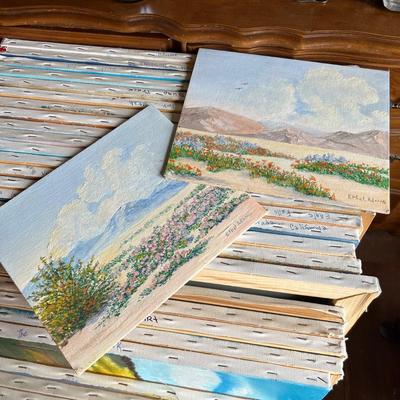 Thirty Wood Framed Canvases (M-RG)