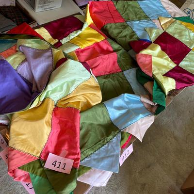 Satin Patchwork Quilt