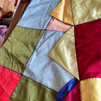 Satin Patchwork Quilt