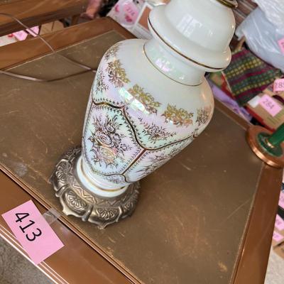 Gilded MOP lamp