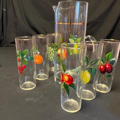 Fruit Pitcher W/Matching Glasses & More (M-RG)
