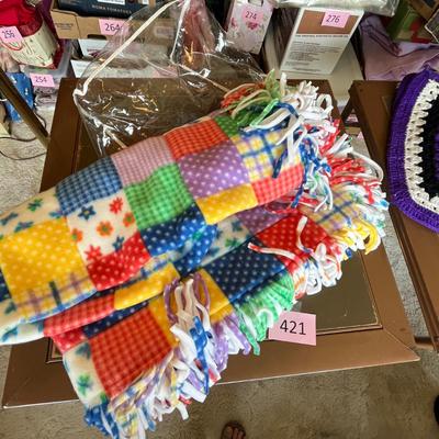 Flannel Style Patchwork throw