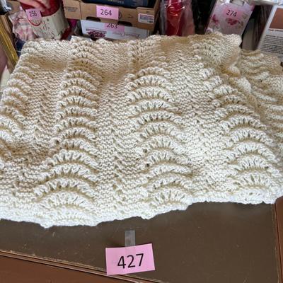 White afghan Crochet