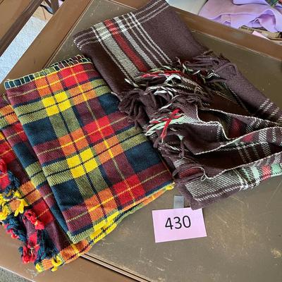 Plaid throws