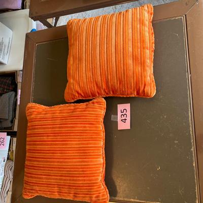 Vintage Burnt Orange Throw Pillows