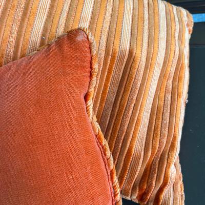 Vintage Burnt Orange Throw Pillows