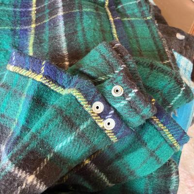 Quilted throw & Plaid throw