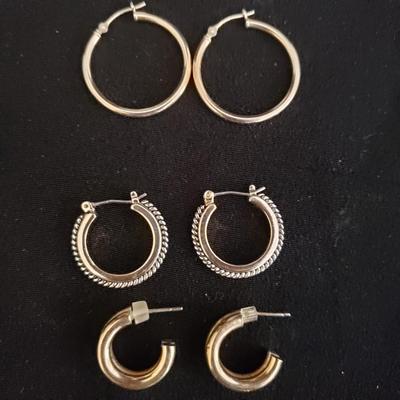 Gold Hoop Earrings and Fashion Post Earrings (GR-KD)