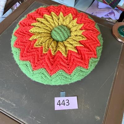 Great Vintage Crochet Pillow