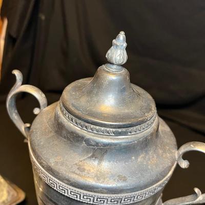 Silver Tea Urn & More Fine Dining Tableware (M-RG)