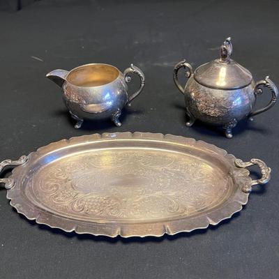 Silver Tea Urn & More Fine Dining Tableware (M-RG)